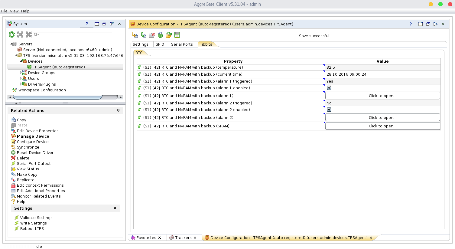 RTC and NVRAM with backup